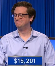 Paul Clauson, today's Jeopardy! winner (for the November 15, 2024 game.)