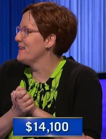 Stephanie Asalone, today's Jeopardy! winner (for the November 14, 2024 game.)