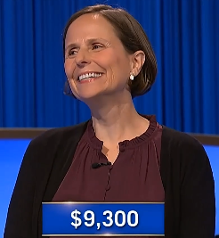 Susan Beachy, today's Jeopardy! winner (for the November 29, 2024 game.)