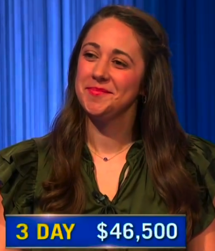 Ashley Chan, today's Jeopardy! winner (for the December 16, 2024 game.)