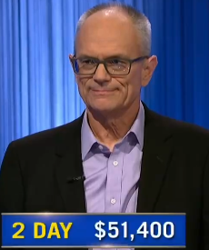 Dave Bond, today's Jeopardy! winner (for the December 6, 2024 game.)