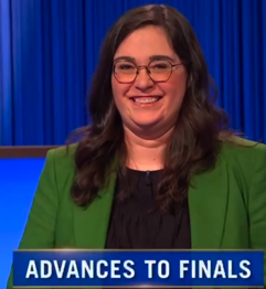 Kaitlin Tarr, today's Jeopardy! winner (for the December 31, 2024 game.)