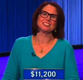 Laura Faddah, today's Jeopardy! winner (for the December 19, 2024 game.)
