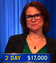 Laura Faddah, today's Jeopardy! winner (for the December 20, 2024 game.)