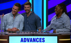 The Stage Names, today's Pop Culture Jeopardy! winners (for Episode 5).