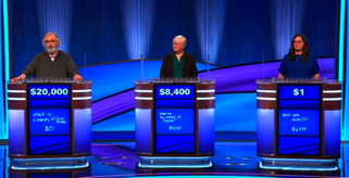 Today's Jeopardy scores (for the January 2, 2025 game.)