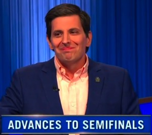 Joey DeSena, today's Jeopardy! winner (for the January 16, 2025 game.)