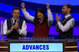 Married With A Third Wheel, today's Pop Culture Jeopardy winners for January 1, 2025 (Episode 15).