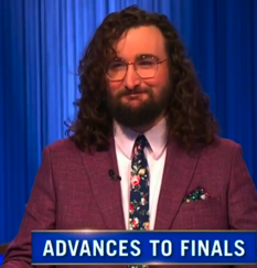 Sam Cameron, today's Jeopardy! winner (for the January 8, 2025 game.)