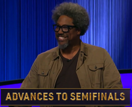 W. Kamau Bell, today's Celebrity Jeopardy! winner (for the January 8, 2025 game.)