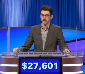 Isaac Hirsch, today's Jeopardy! winner (for the August 13, 2025 game.)