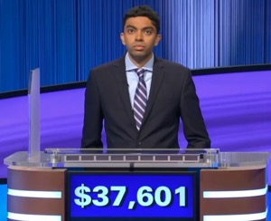 Neilesh Vinjamuri, today's Jeopardy! winner (for the August 11, 2025 game.)