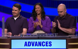 O'Trivia Rodrigo, today's Pop Culture Jeopardy! winners (for February 12, 2025, episode 31.)