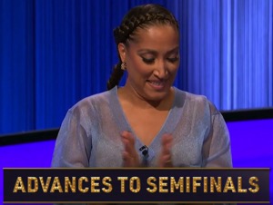 Robin Thede, today's Celebrity Jeopardy! winner (for February 12, 2025.)