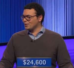 Cameron Berry, today's Jeopardy! winner (for the March 20, 2025 game.)