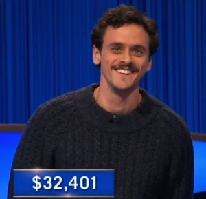 Jack Goldfisher, today's Jeopardy! winner (for the March 13, 2025 game.)