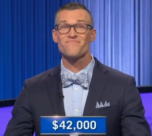 James Corson, today's Jeopardy! winner (for the March 11, 2025 game.)