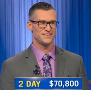 James Corson, today's Jeopardy! winner (for the March 12, 2025 game.)