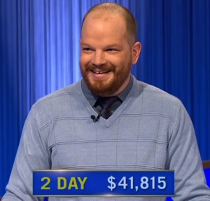 Ben Ganger, today's Jeopardy! winner (for the April 30, 2025 game.)