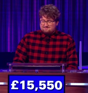 Ben Jones, today's UK Jeopardy winner (for the April 11, 2025 game.)