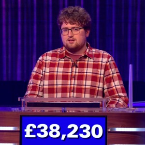 Ben Jones, today's UK Jeopardy! winner (for the April 16, 2025 game.)