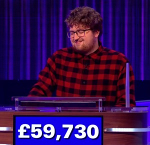 Ben Jones, today's UK Jeopardy! winner (for the April 23, 2025 game.)
