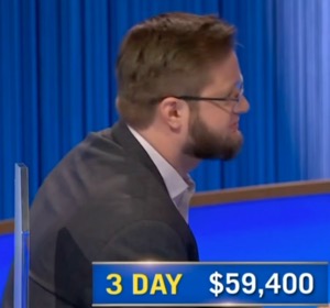 Bryce Wargin, today's Jeopardy! winner (for the April 2, 2025 game.)