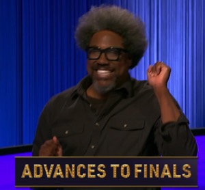 W. Kamau Bell, today's Celebrity Jeopardy winner (for the April 2, 2025 game.)