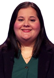 Sarah Gillis on Jeopardy!