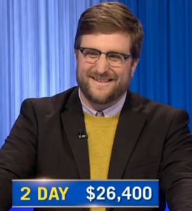 Andrew Jones, today's Jeopardy! winner (for the May 13, 2025 game.)