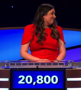 Juveria Zaheer, today's Jeopardy! Masters winner (for the May 14, 2025 second game.)