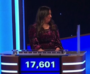 Juveria Zaheer, today's Jeopardy! Masters winner (for the May 27, 2025 second game.)