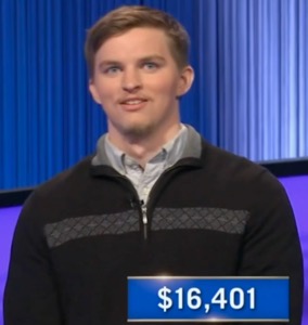 Thomas Sweeney, today's Jeopardy! winner (for the May 28, 2025 game.)