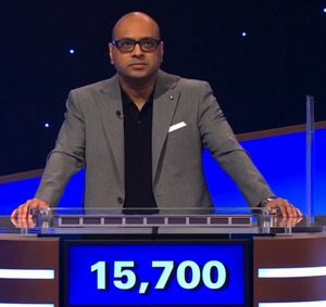 Yogesh Raut, today's Jeopardy! Masters winner (for May 7, 2025, game 2.)