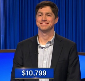 Dan Hopkins, today's Jeopardy! winner (for the June 17, 2025 game.)