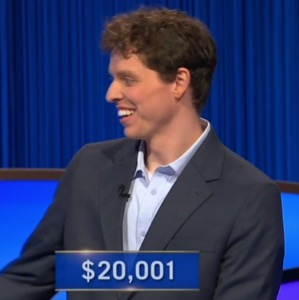 Klay Frappier, today's Jeopardy! winner (for June 27, 2025.)