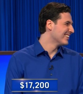 Rocco Graziano, today's Jeopardy! winner (for the June 26, 2025 game.)
