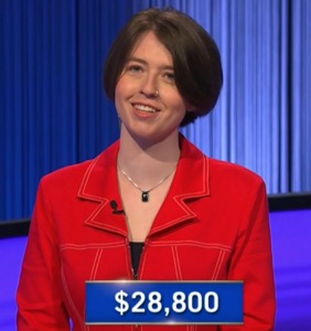 Stella Trout, today's Jeopardy! winner (for the June 3, 2025 game.)