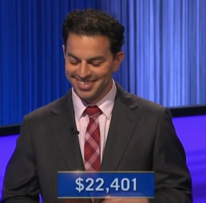 Jason Singer, today's Jeopardy! winner (for the July 1, 2025 game.)