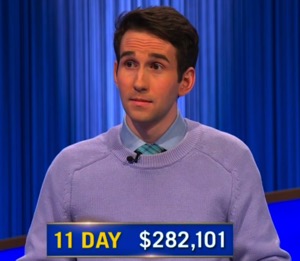 Scott Riccardi, today's Jeopardy! winner (for the July 17, 2025 game.)
