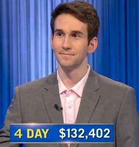 Scott Riccardi, today's Jeopardy! winner (for the July 8, 2025 game.)