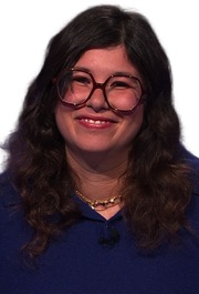 Natalie Shapero on Jeopardy!