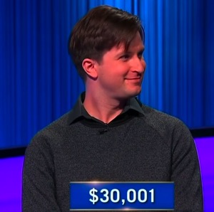 Curtis Bogetti, today's Jeopardy! winner (for the September 30, 2025 game.)