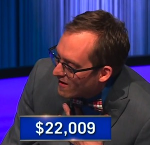 Ian Morrison, today's Jeopardy! winner (for the September 9, 2025 game.)