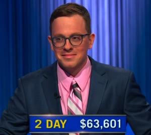 Jonathan Hugendubler, today's Jeopardy! winner (for the September 8, 2025 game.)