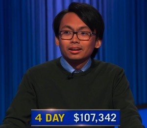 Paolo Pasco, today's Jeopardy! winner (for the September 15, 2025 game.)