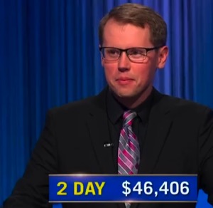 Steven Olson, today's Jeopardy! winner (for the September 22, 2025 game.)