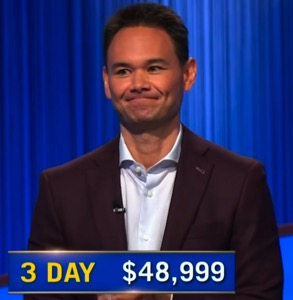 Aaron Levine, today's Jeopardy! winner (for the October 29, 2025 game.)