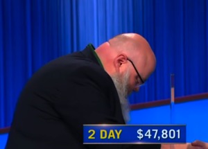Dargan Ware, today's Jeopardy! winner (for the October 20, 2025 game.)
