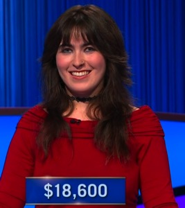 Delaney O'Dea, today's Jeopardy! winner (for the October 15, 2025 game.)